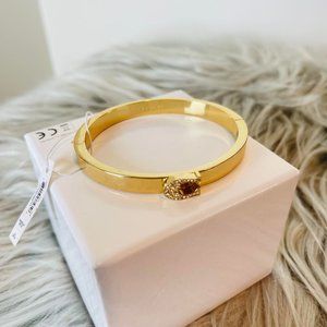 Coach Pave Signature Hinged Bangle